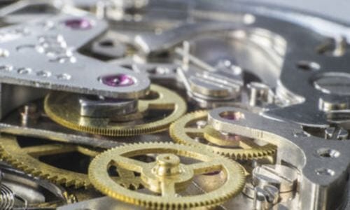 ingranaggi di un orologio
